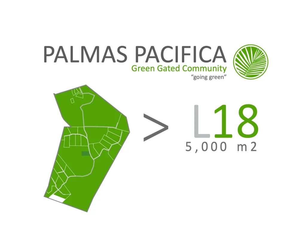 Lot 18 location in Palmas Pacífica community
